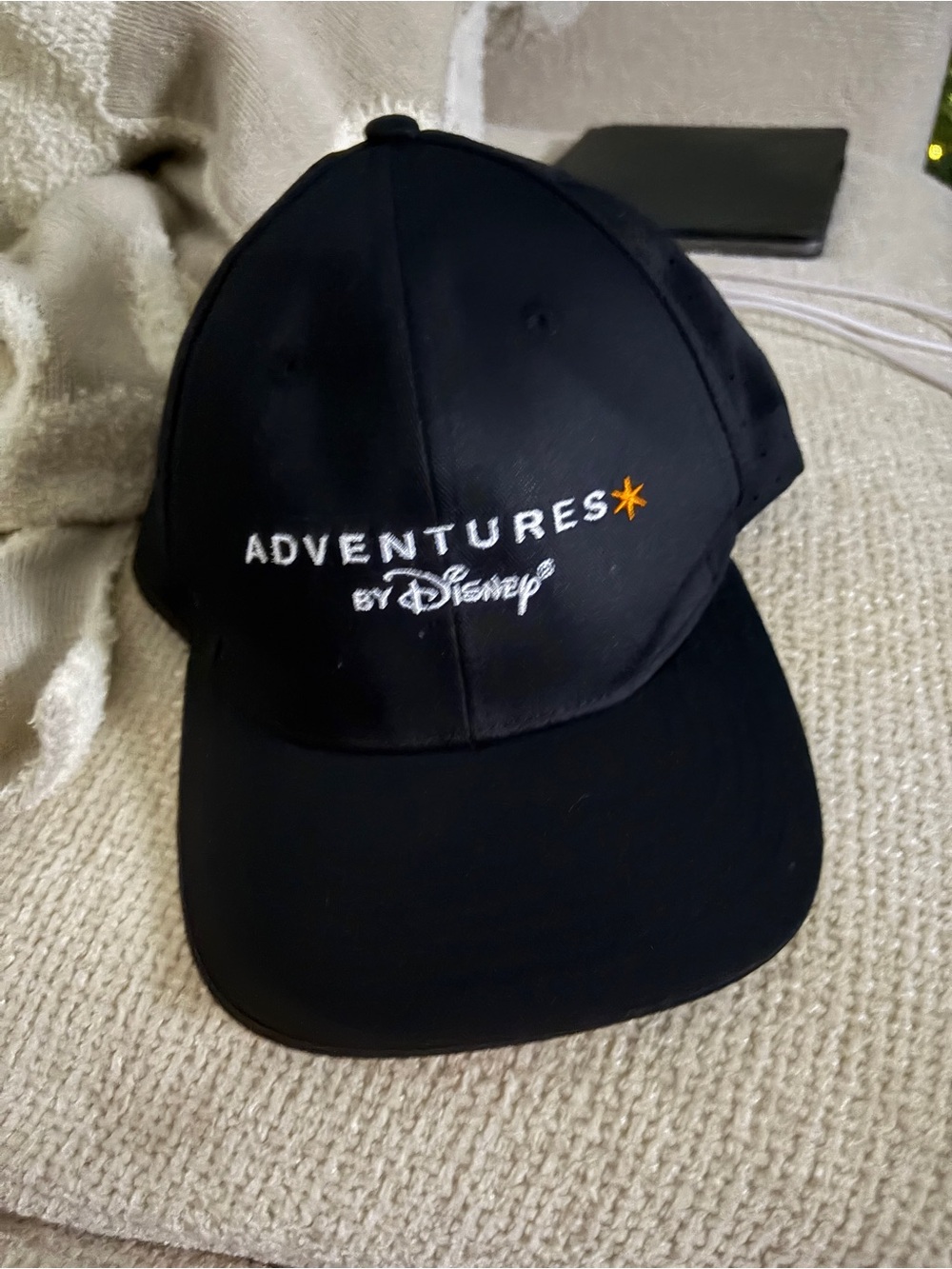 Adventures by Disney Black Baseball Cap | Disney Travel Hat